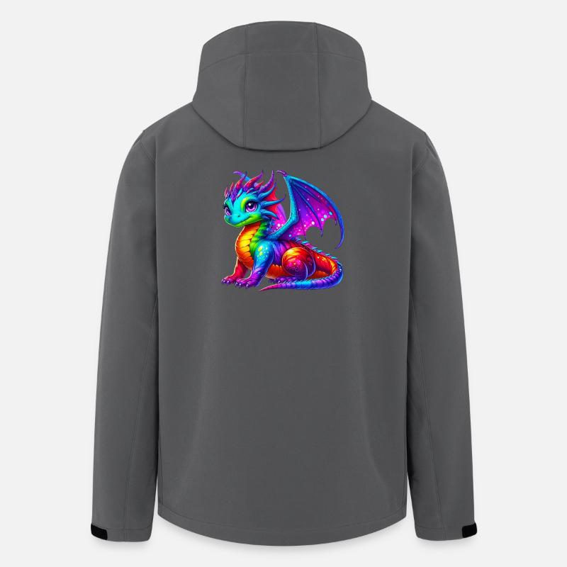 Drache - Recycelte Männer Softshell-Jacke von Stanley/Stella - Anthrazit