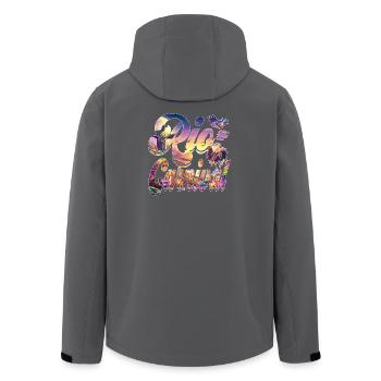 KARNEVAL IN RIO - Recycelte Männer Softshell-Jacke von Stanley/Stella - Anthrazit - Hinten - AI Model Male 185 light (185cm)
