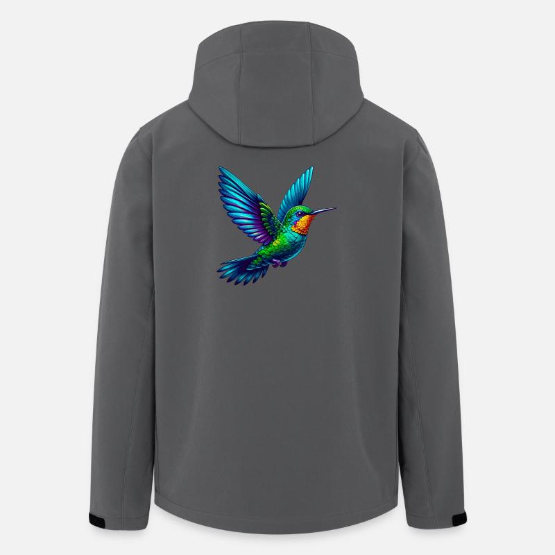 Kolibri - Recycelte Männer Softshell-Jacke von Stanley/Stella - Anthrazit