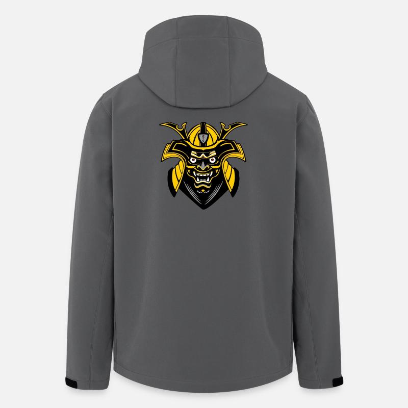 SMenpō Gold-Black Samurai Mask - Men’s Recycled Softshell Jacket by Stanley/Stella - anthracite