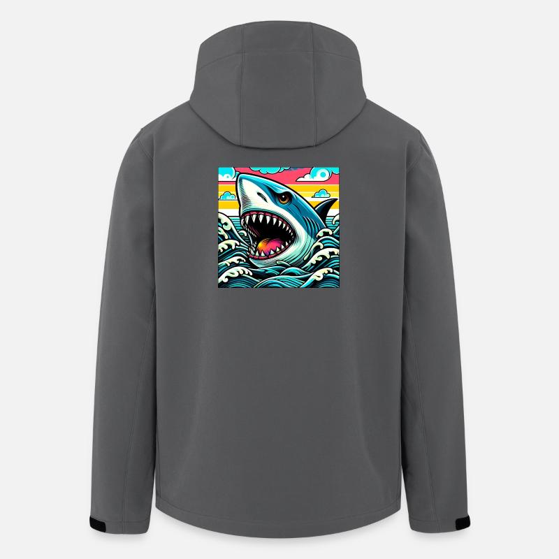 Hai - Recycelte Männer Softshell-Jacke von Stanley/Stella - Anthrazit