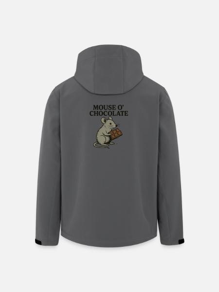 Mouse o'Chocolate Pun Mouse Chocolate - Men’s Recycled Softshell Jacket by Stanley/Stella - anthracite