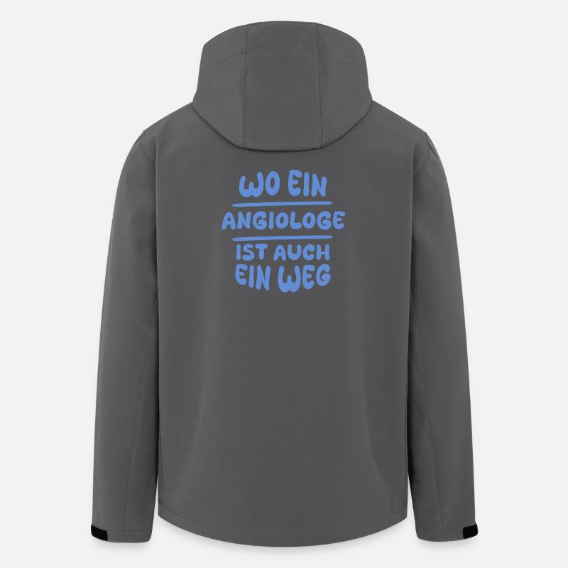 Angiologe als Angiologe - Recycelte Männer Softshell-Jacke von Stanley/Stella - Anthrazit