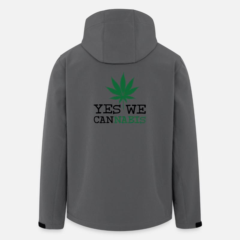 Ja, wir Cannabis - Recycelte Männer Softshell-Jacke von Stanley/Stella - Anthrazit