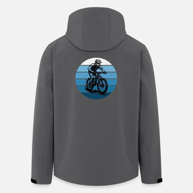 Direkte Mountainbike Aussage - Recycelte Männer Softshell-Jacke von Stanley/Stella - Anthrazit