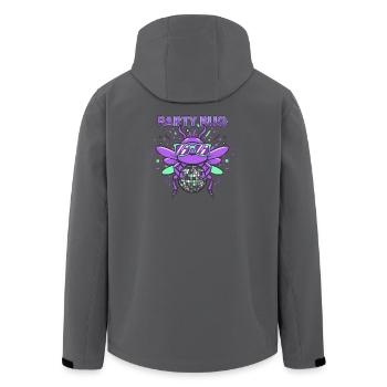 Party Bug - Disco Fieber - Recycelte Männer Softshell-Jacke von Stanley/Stella - Anthrazit - Hinten - AI Model Male 185 light (185cm)