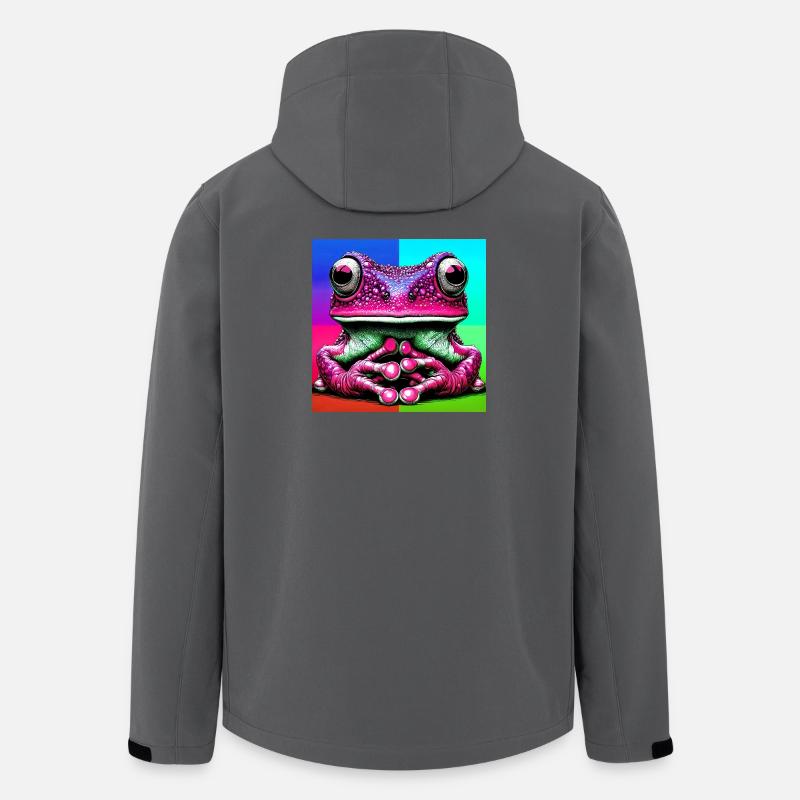 Frosch - Recycelte Männer Softshell-Jacke von Stanley/Stella - Anthrazit