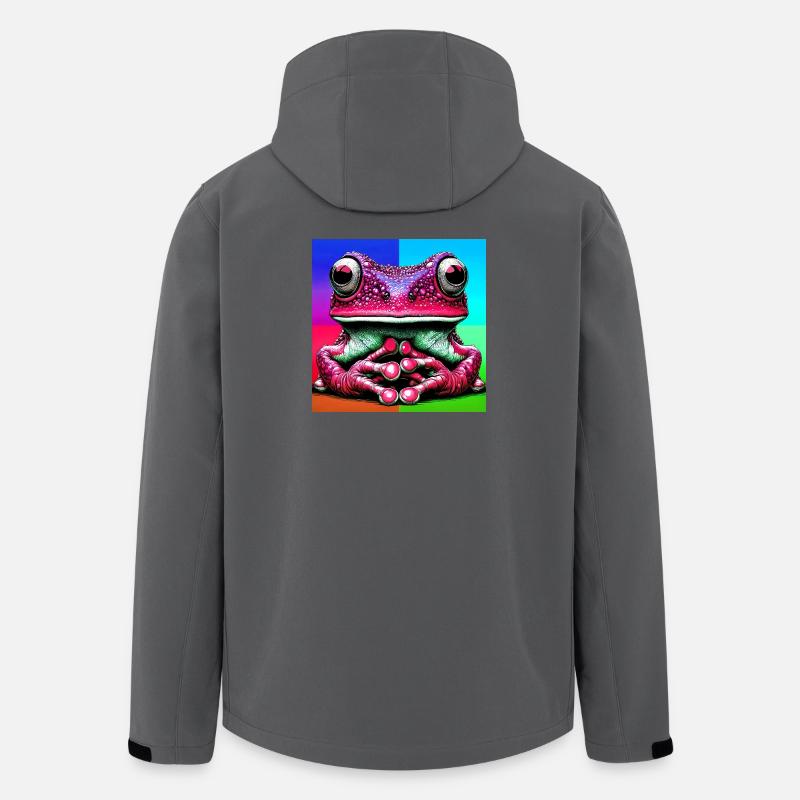 Frosch - Recycelte Männer Softshell-Jacke von Stanley/Stella - Anthrazit
