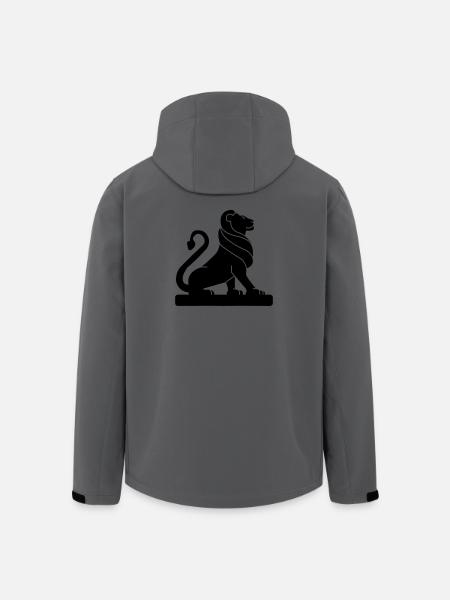 Lion heraldry shadow figure - Men’s Recycled Softshell Jacket by Stanley/Stella - anthracite