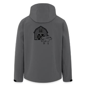 Goat farm two goats - Men’s Recycled Softshell Jacket by Stanley/Stella - anthracite - Back - AI Model Male 185 light (185cm)