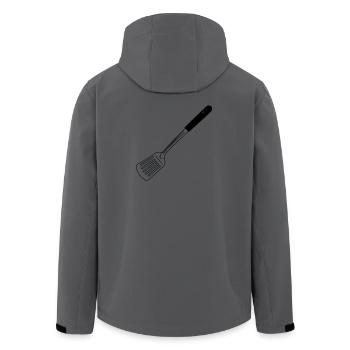 Kitchen utensils baking shovel - Men’s Recycled Softshell Jacket by Stanley/Stella - anthracite - Back - AI Model Male 185 light (185cm)