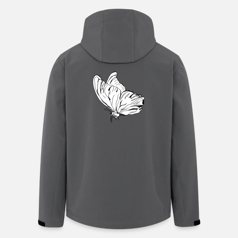 Schmetterling Vecter - Recycelte Männer Softshell-Jacke von Stanley/Stella - Anthrazit