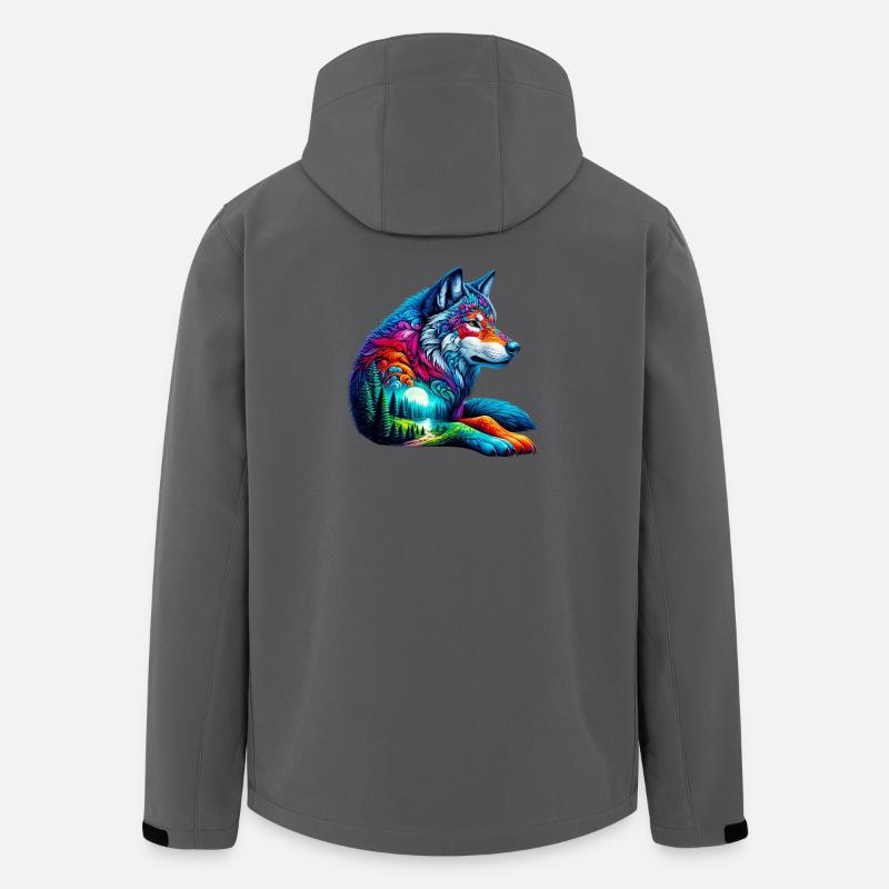 Wolf - Recycelte Männer Softshell-Jacke von Stanley/Stella - Anthrazit