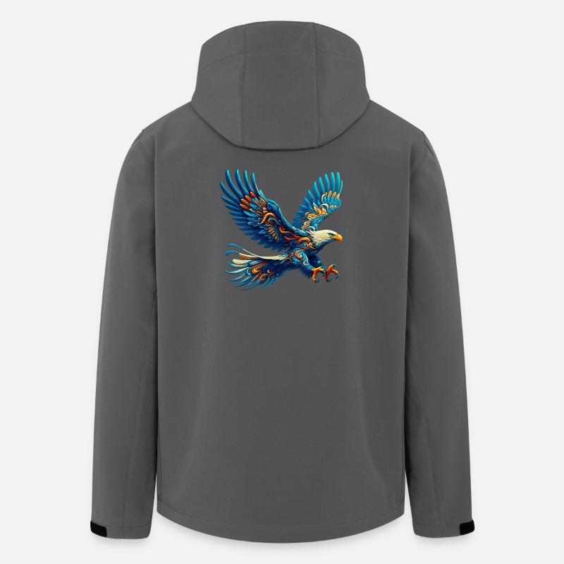 Adler - Recycelte Männer Softshell-Jacke von Stanley/Stella - Anthrazit