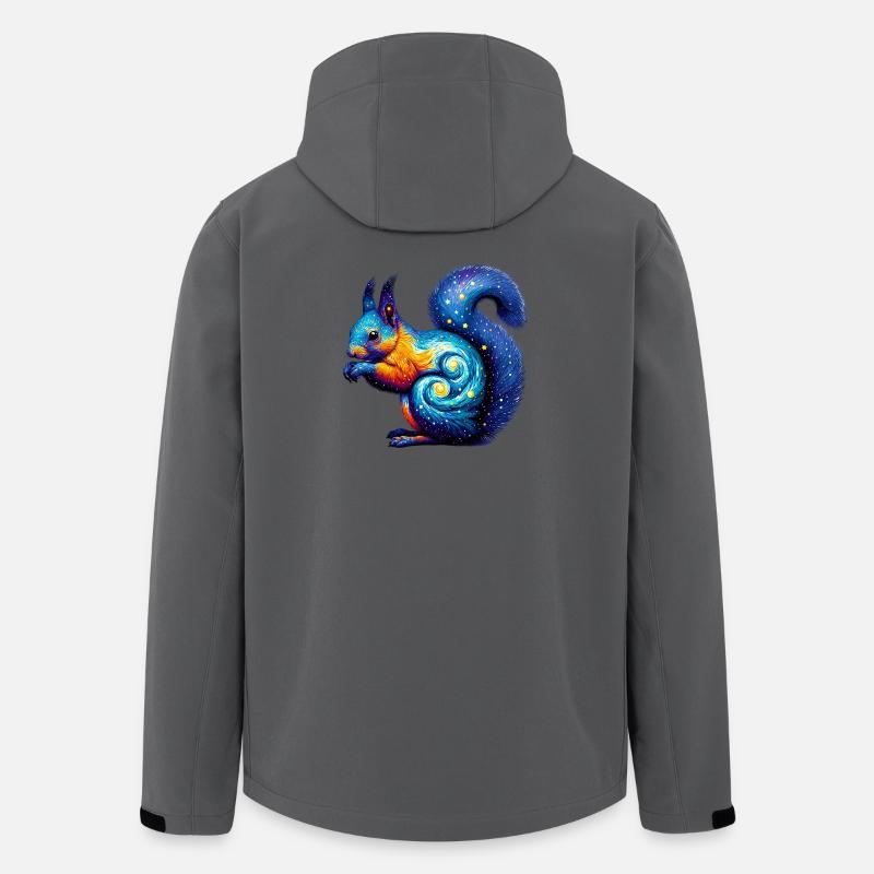 Eichhörnchen - Recycelte Männer Softshell-Jacke von Stanley/Stella - Anthrazit