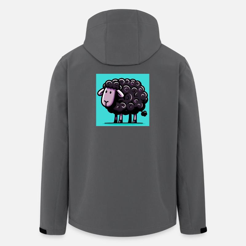 Schwarzes Schaf - Recycelte Männer Softshell-Jacke von Stanley/Stella - Anthrazit