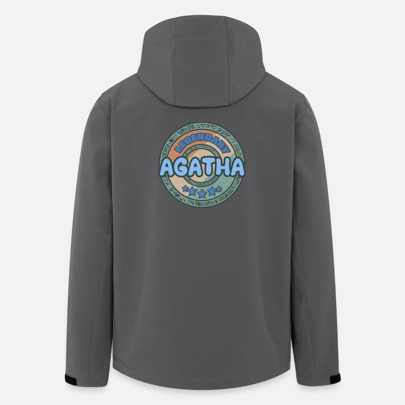 Agatha als Geschenkidee - Recycelte Männer Softshell-Jacke von Stanley/Stella - Anthrazit