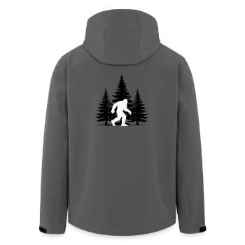 Arbre forestier de Bigfoot - Veste softshell homme en polyester recyclé Stanley/Stella - charbon - Dos - AI Model Male 185 light (185cm)