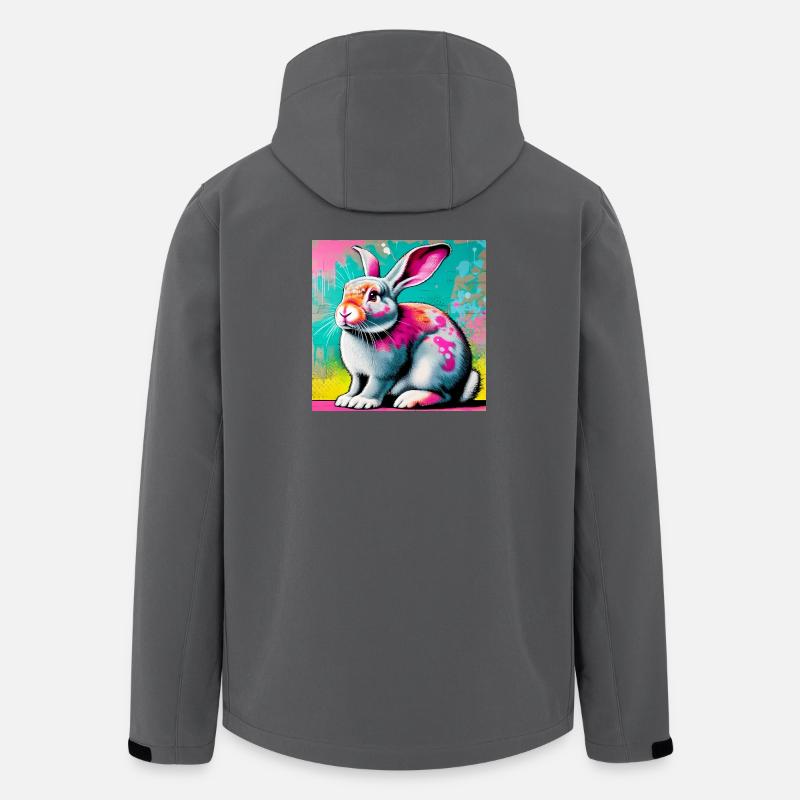 rabbit - Men’s Recycled Softshell Jacket by Stanley/Stella - anthracite