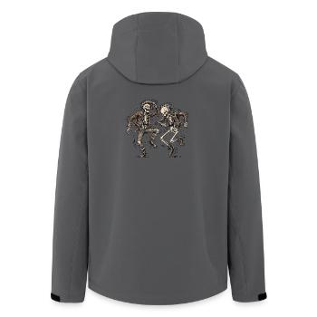 Metal Headbanger Skeleton - Men’s Recycled Softshell Jacket by Stanley/Stella - anthracite - Back - AI Model Male 185 light (185cm)