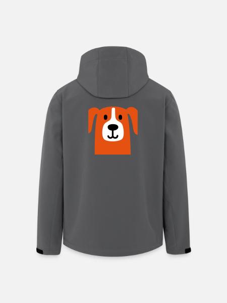Cute dog - Men’s Recycled Softshell Jacket by Stanley/Stella - anthracite