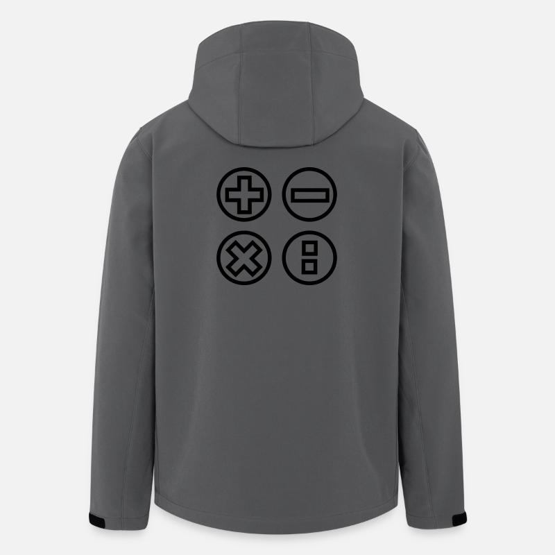 Logo mit vier Emblemen berechnen Schattenbild - Recycelte Männer Softshell-Jacke von Stanley/Stella - Anthrazit