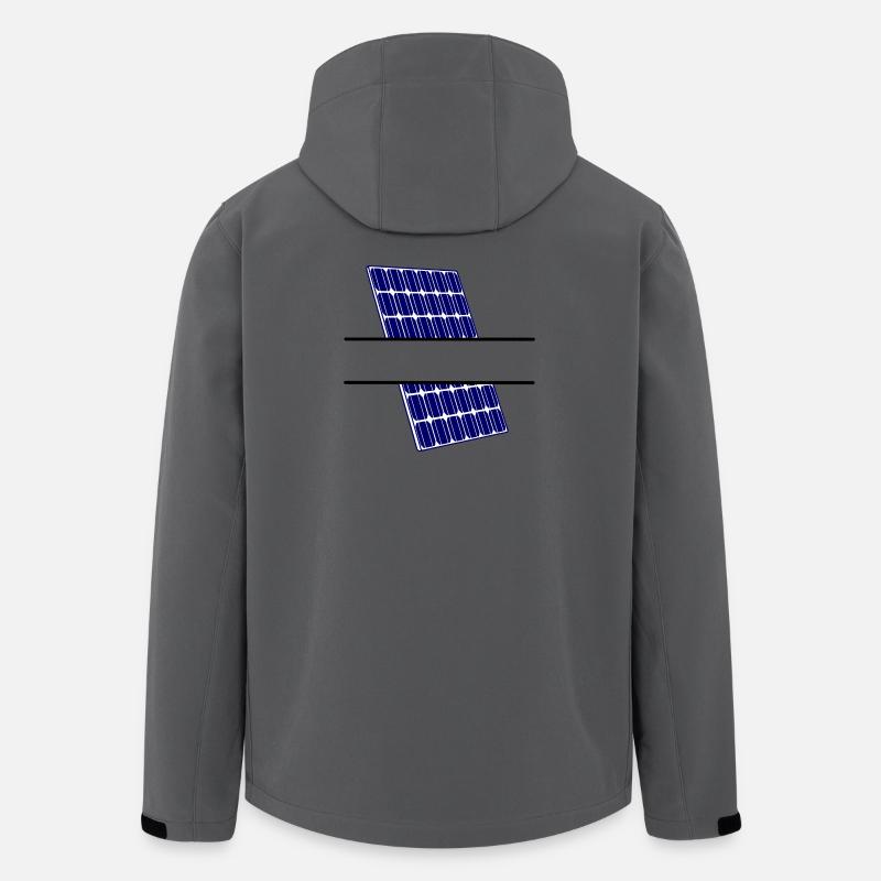 Solar panel for generating energy - Men’s Recycled Softshell Jacket by Stanley/Stella - anthracite