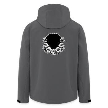 Blumenkranz Blumen Sommer Wiese Hochzeit Blüten - Recycelte Männer Softshell-Jacke von Stanley/Stella - Anthrazit - Hinten - AI Model Male 185 light (185cm)