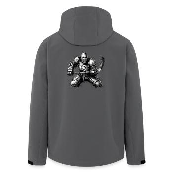 Hockey Ritter für echte Gewinner - Recycelte Männer Softshell-Jacke von Stanley/Stella - Anthrazit - Hinten - AI Model Male 185 light (185cm)