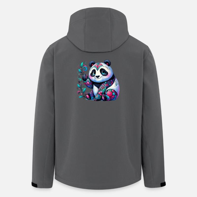 Panda - Veste softshell homme en polyester recyclé Stanley/Stella - charbon