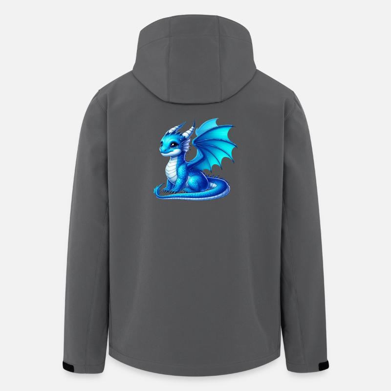 Drache - Recycelte Männer Softshell-Jacke von Stanley/Stella - Anthrazit