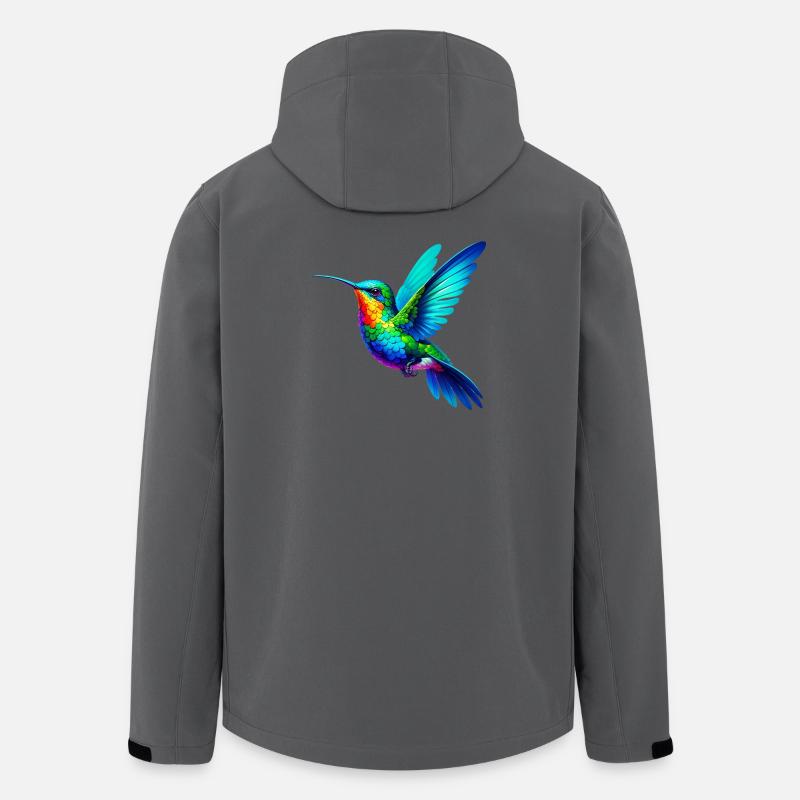Kolibri - Recycelte Männer Softshell-Jacke von Stanley/Stella - Anthrazit