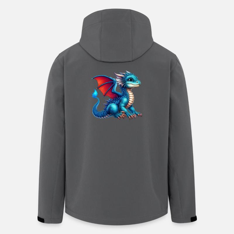 Drache - Recycelte Männer Softshell-Jacke von Stanley/Stella - Anthrazit