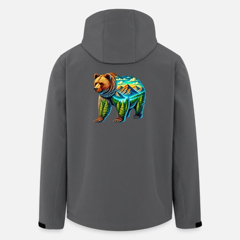 Bär - Recycelte Männer Softshell-Jacke von Stanley/Stella - Anthrazit