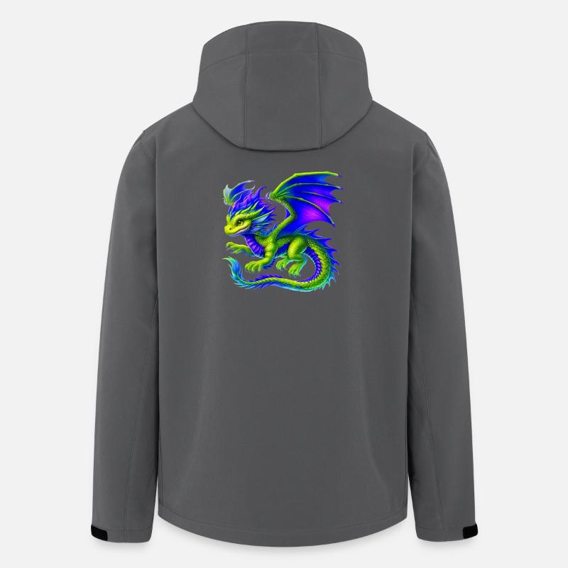 Drache - Recycelte Männer Softshell-Jacke von Stanley/Stella - Anthrazit