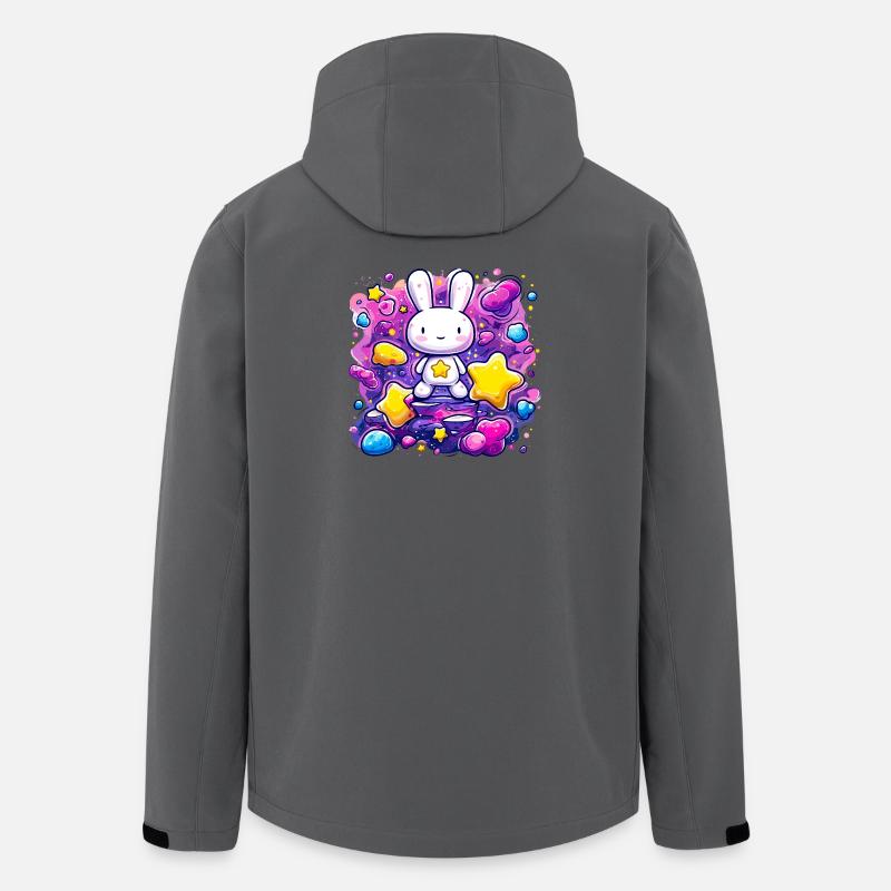 Lapin Étoile de l’Espace - Veste softshell homme en polyester recyclé Stanley/Stella - charbon