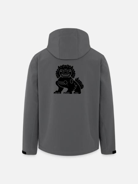 Lion chinois - Veste softshell homme en polyester recyclé Stanley/Stella - charbon