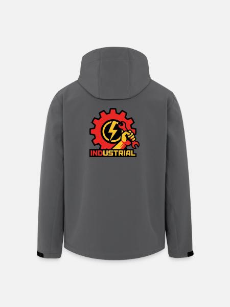 Electrician Gear Logo - Men’s Recycled Softshell Jacket by Stanley/Stella - anthracite