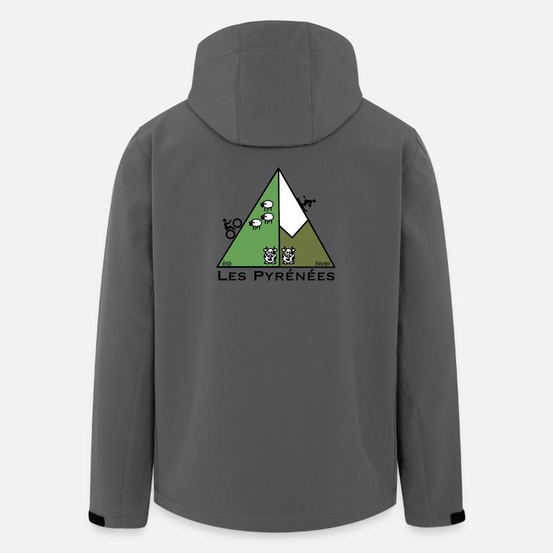 Sommerwinter in den Pyrenäen - Recycelte Männer Softshell-Jacke von Stanley/Stella - Anthrazit
