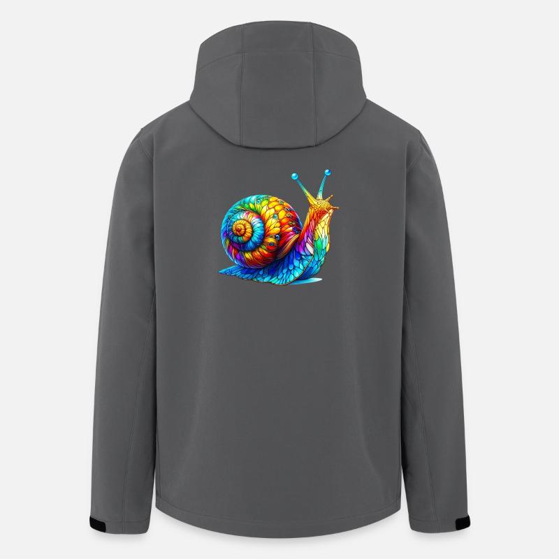 Schnecke - Recycelte Männer Softshell-Jacke von Stanley/Stella - Anthrazit