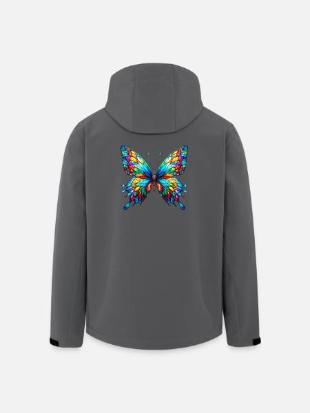 Papillon - Veste softshell homme en polyester recyclé Stanley/Stella - charbon