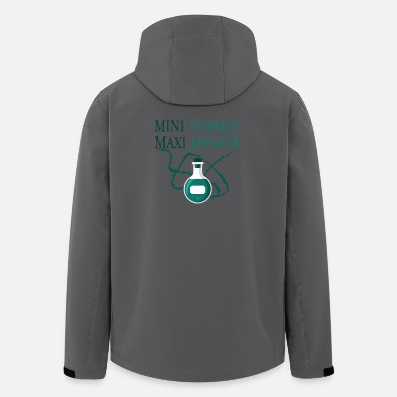 Kleinformat Maxi Menace - Recycelte Männer Softshell-Jacke von Stanley/Stella - Anthrazit