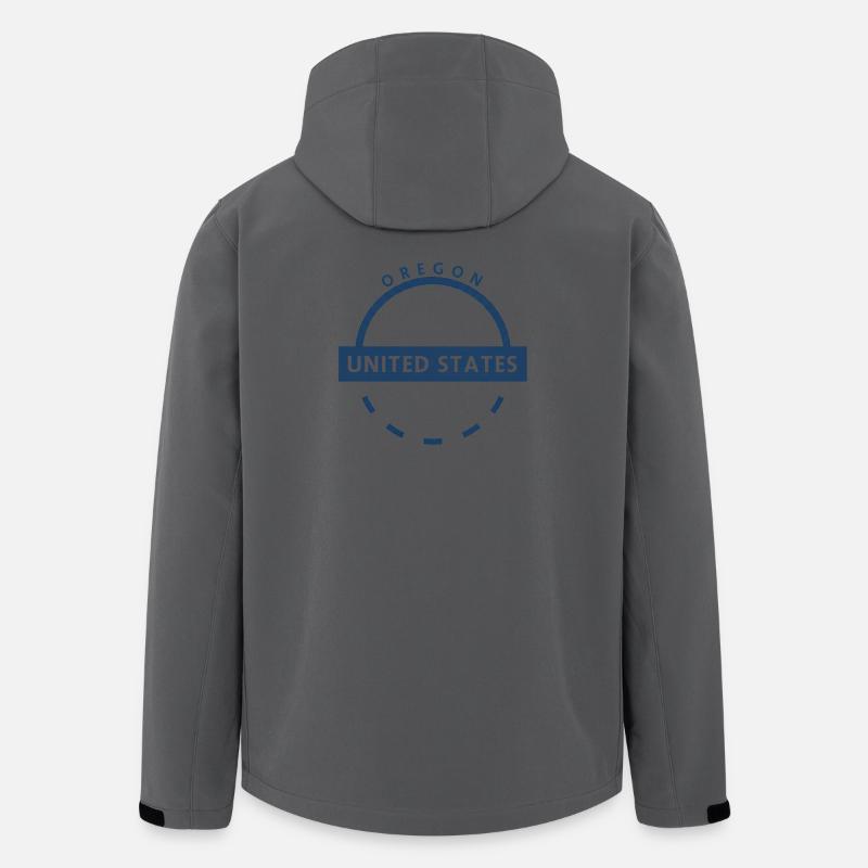 Oregon-Emblem, USA - Recycelte Männer Softshell-Jacke von Stanley/Stella - Anthrazit