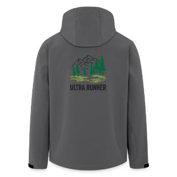Ultra-Läufer - Recycelte Männer Softshell-Jacke von Stanley/Stella - Anthrazit - Hinten - AI Model Male 185 light (185cm)