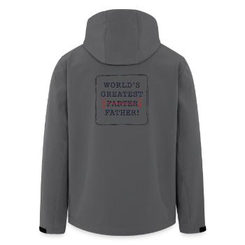 Meilleur pet de tous – Oups, je voulais dire papa - Veste softshell homme en polyester recyclé Stanley/Stella - charbon - Dos - AI Model Male 185 light (185cm)