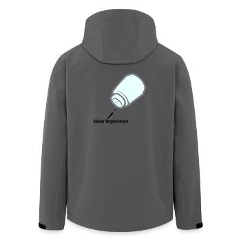 kleiner Vorgeschmack - Recycelte Männer Softshell-Jacke von Stanley/Stella - Anthrazit - Hinten - AI Model Male 185 light (185cm)