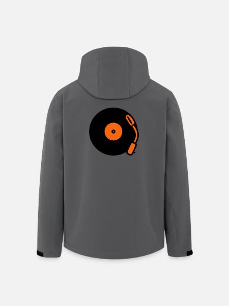 Disques vinyles vinyles vinyles - Veste softshell homme en polyester recyclé Stanley/Stella - charbon