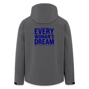 Every Woman`s Dream - Recycelte Männer Softshell-Jacke von Stanley/Stella - Anthrazit - Hinten - AI Model Male 185 light (185cm)