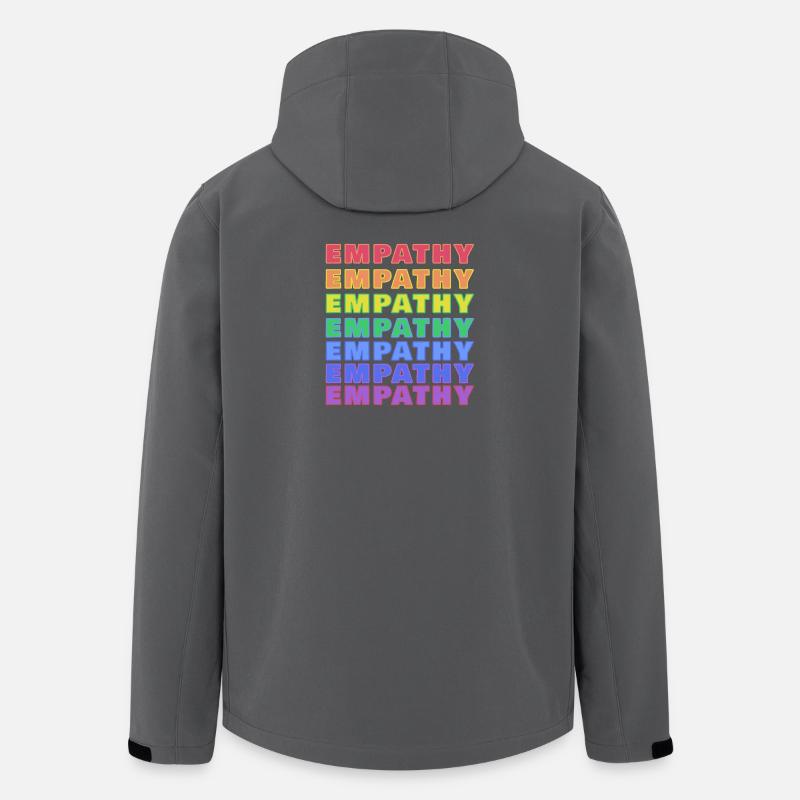 Empathie Regenbogen Print - Recycelte Männer Softshell-Jacke von Stanley/Stella - Anthrazit