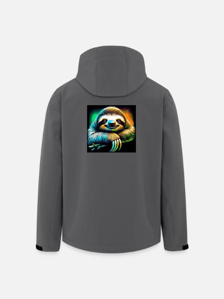 Faultier - Recycelte Männer Softshell-Jacke von Stanley/Stella - Anthrazit